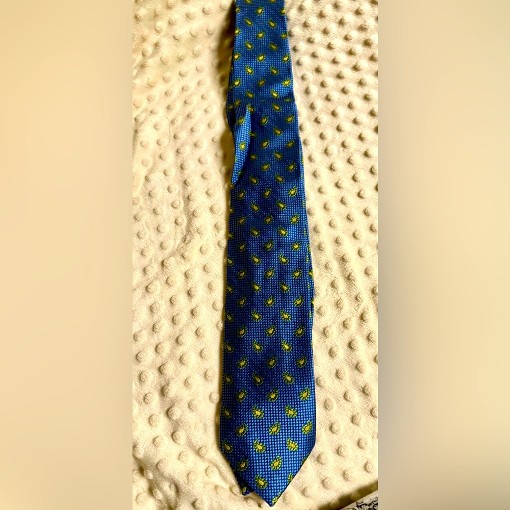 Blue and Green PETER-BLAIR Paisley Men's Tie